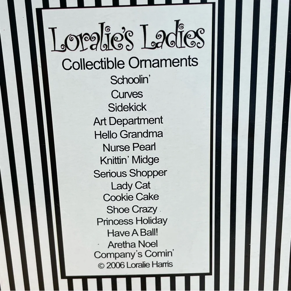 KURT ADLER Glass LORALIE'S LADIES Christmas Ornament 2006 Princess Holiday
